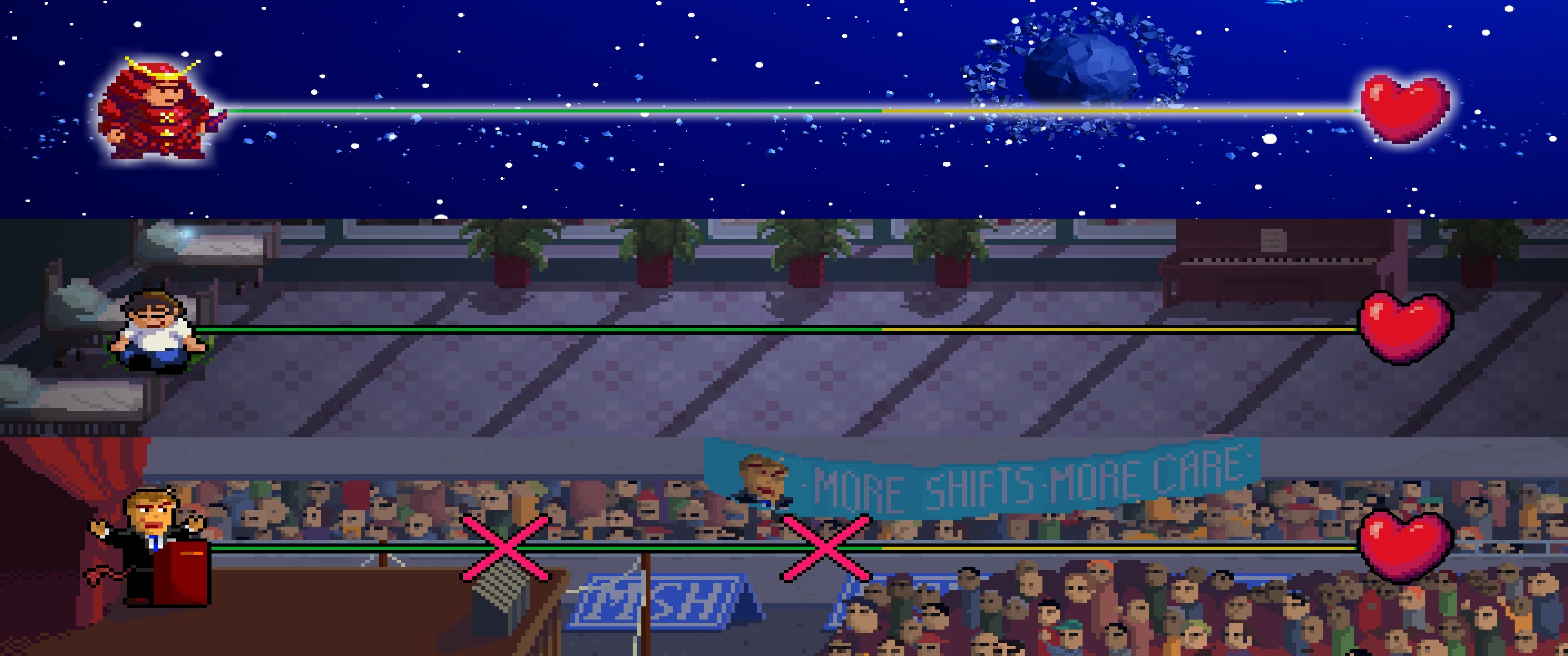 Pictured : Overstimulation. And this is one of the milder levels.