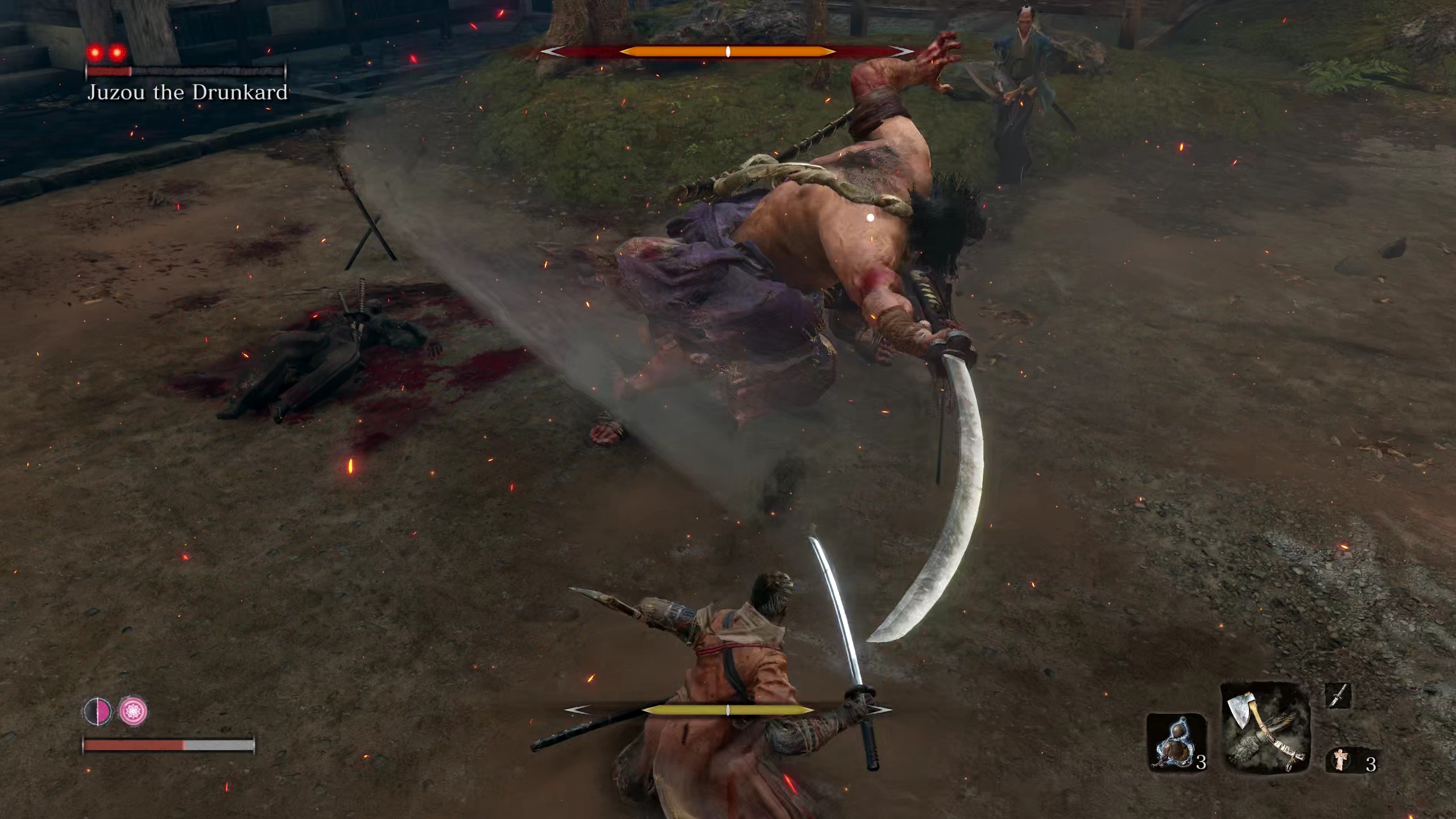 With your enemy wounded, it’s time to find an opening and press the attack.