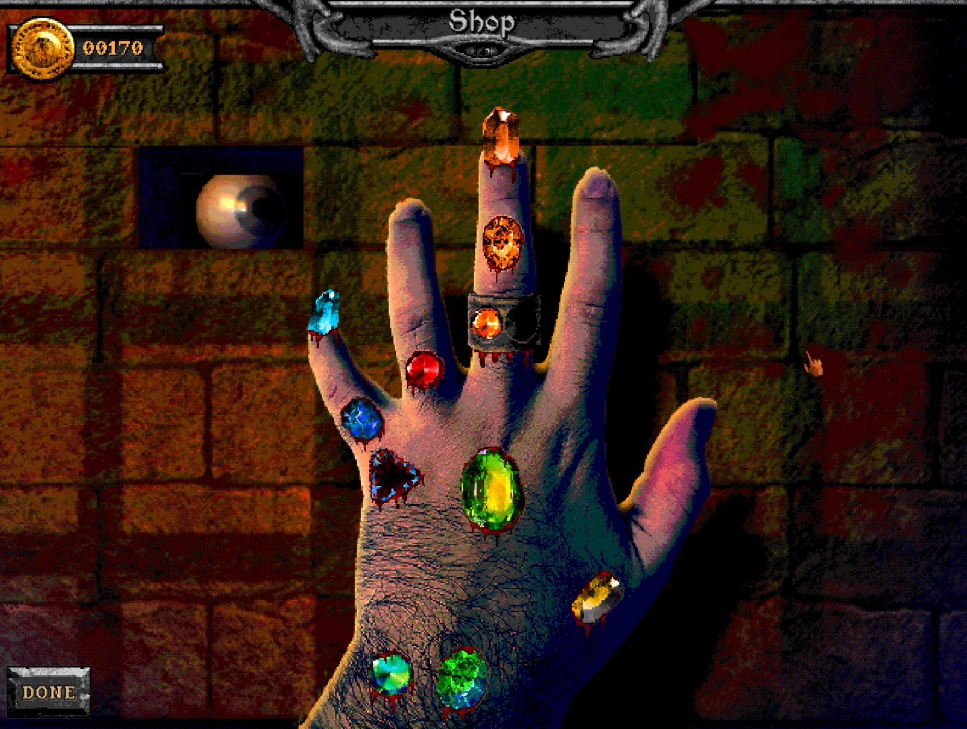 Gems give you various buffs throughout the game, as long as they’re EMBEDDED IN YOUR FLESH.