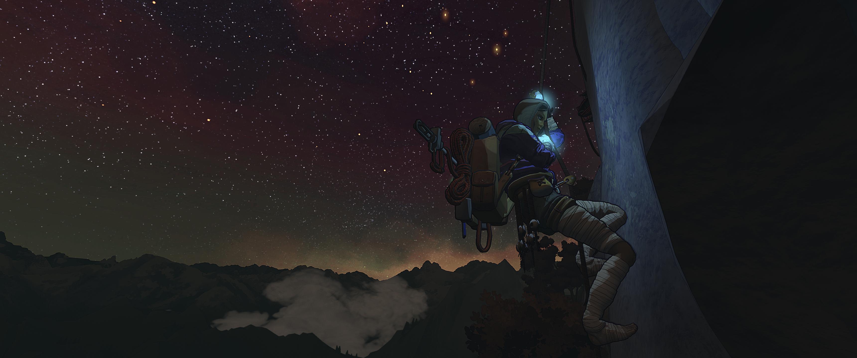 Aava can rappel to get to hard-to-reach areas.